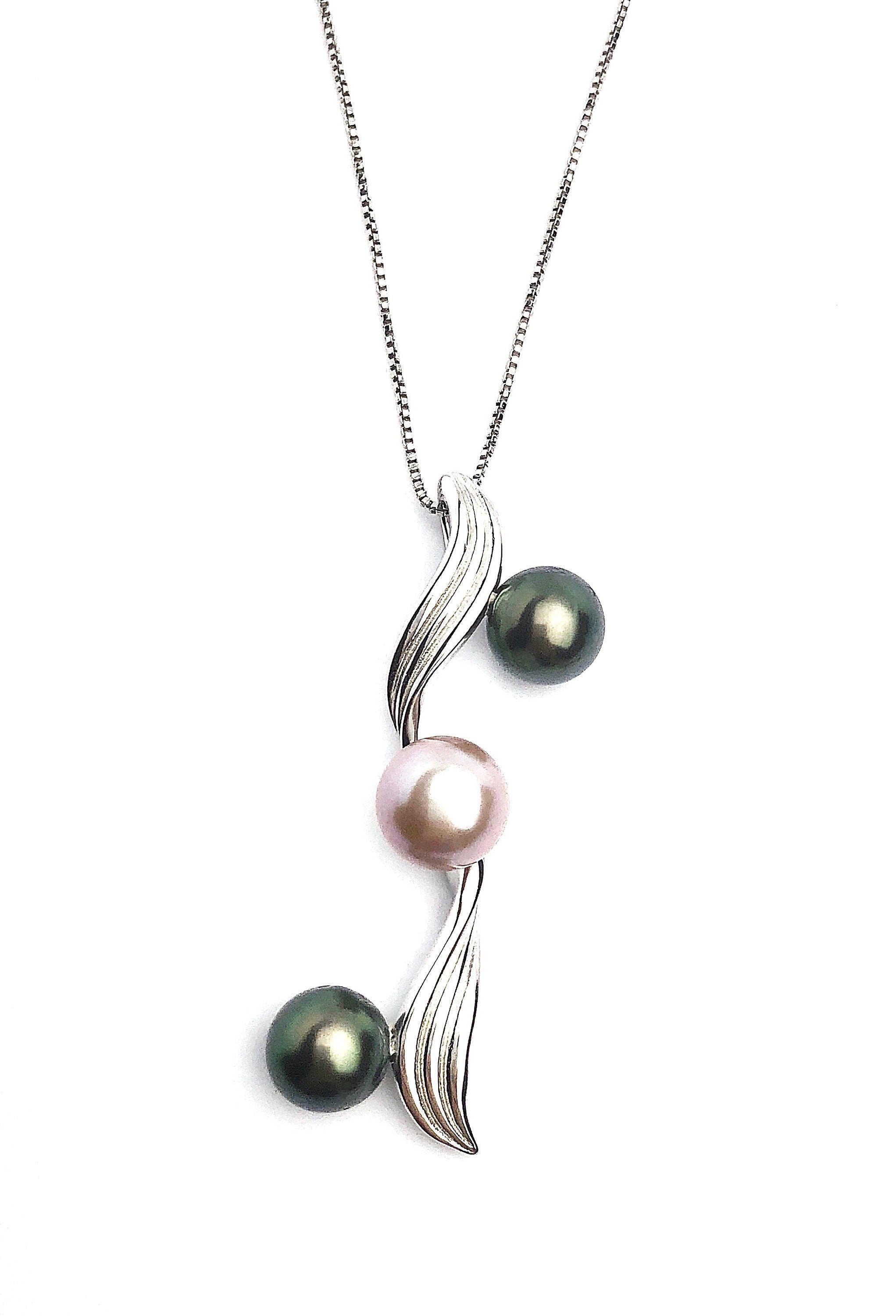  Sterling Silver Pearl Pendant Setting - SP43. Setting only. No pearl included. 