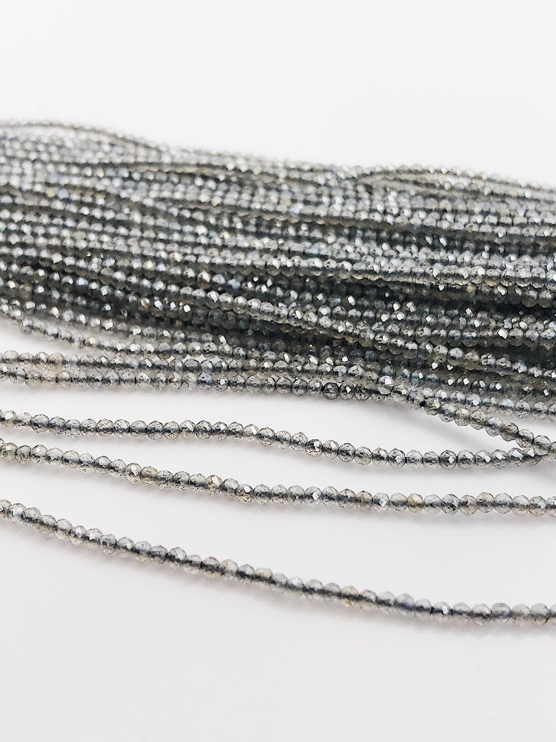  HALF OFF SALE - Labradorite Gemstone Beads, Full Strand, Semi Precious Gemstone, 13" 