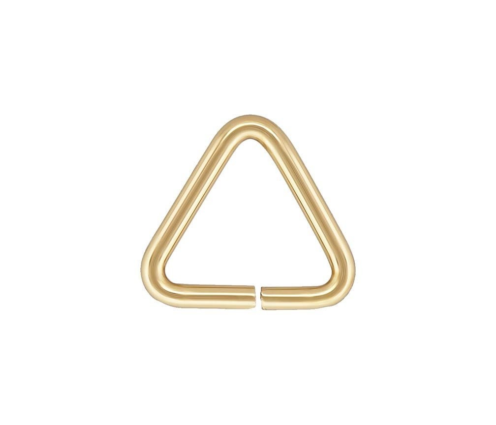  Triangle Jump Ring 22ga .025x.200" (0.64x5.0mm), 14k gold filled. Made in USA. #4004418TR 