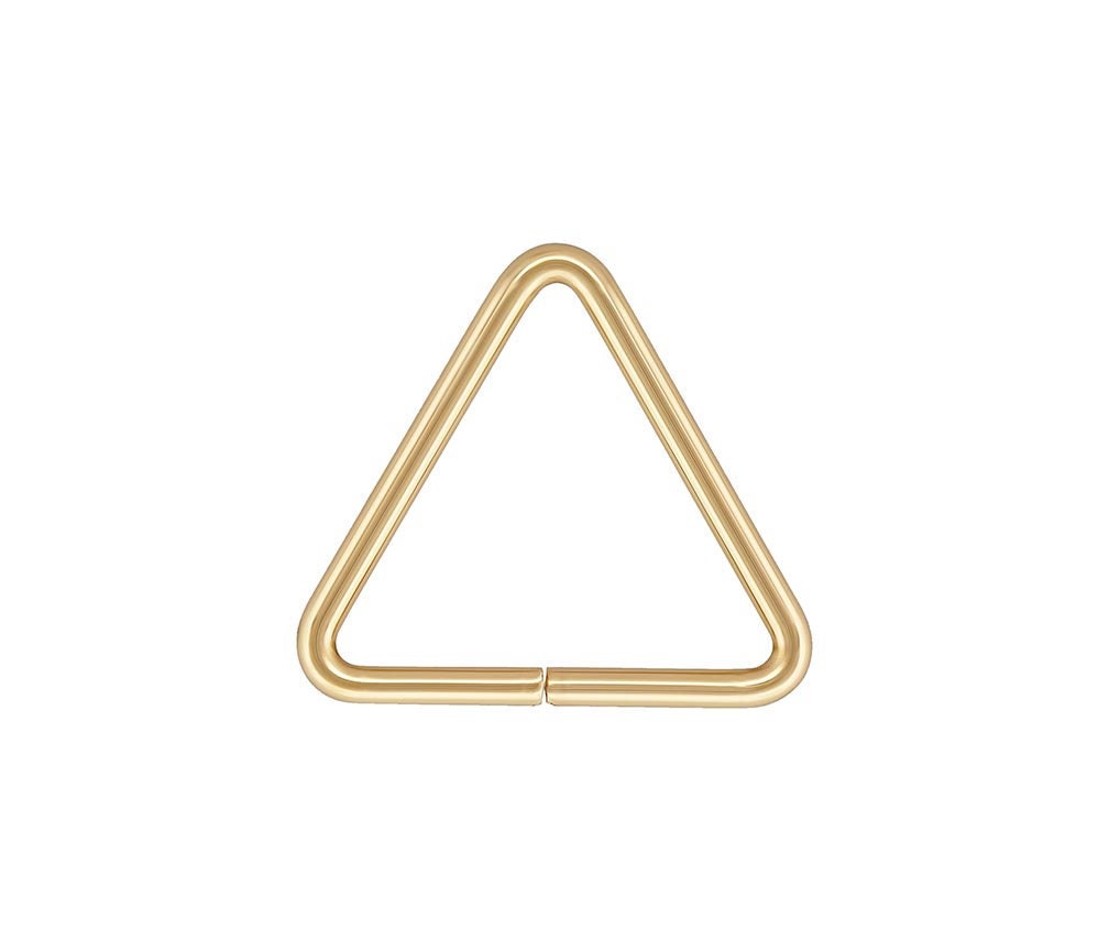  Triangle Jump Ring 19.5ga .035x.394" (0.89x10.0mm), 14k gold filled. Made in USA. #4004420TR 