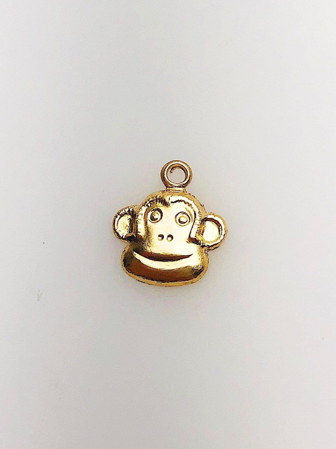  14K Gold Fill Monkey Charm w/ Ring, 9.0mm, Made in USA - 2344 