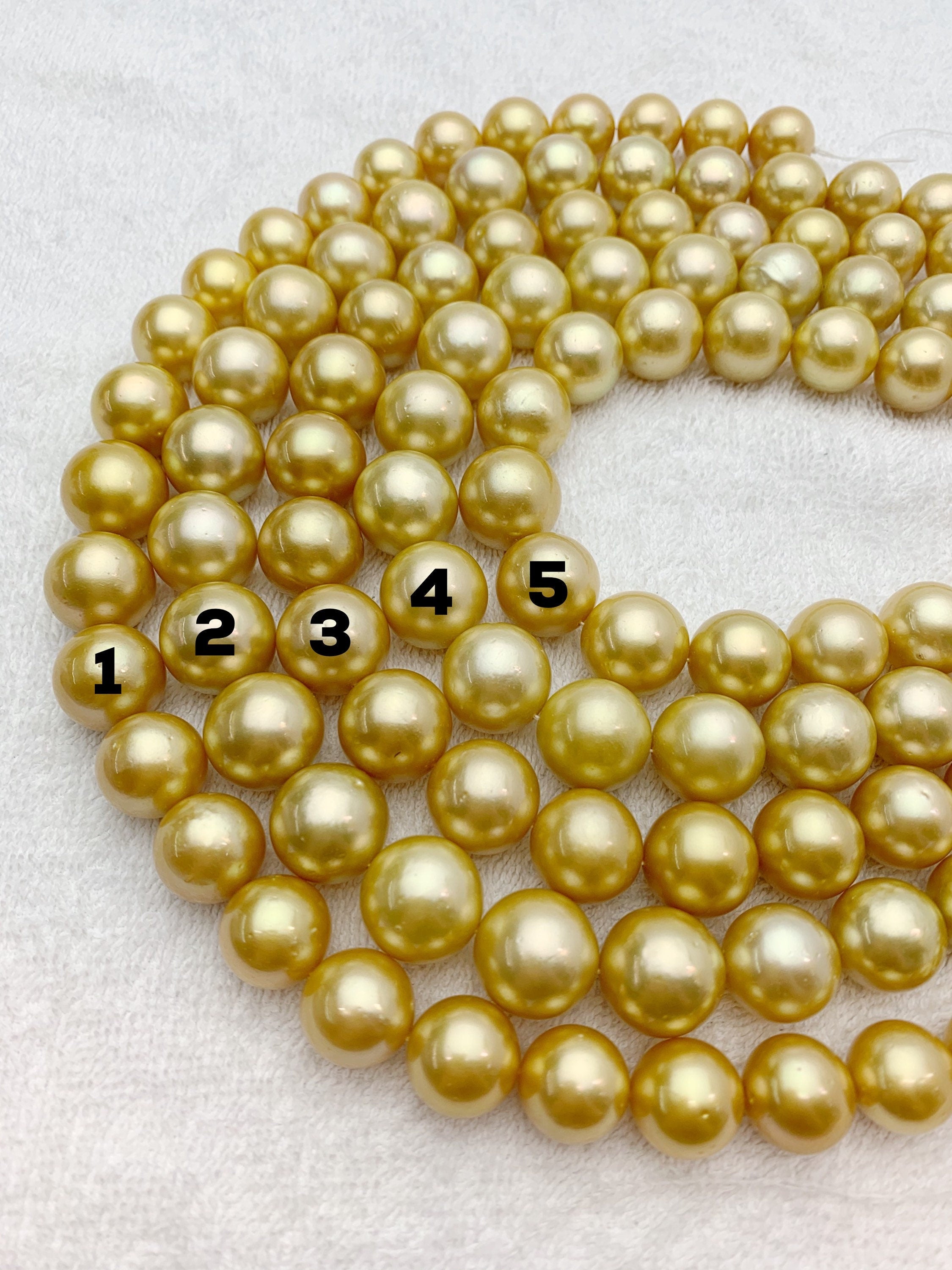  17mm Golden South Sea Strands, Natural colors, south sea pearls, 50% Off! (936) 