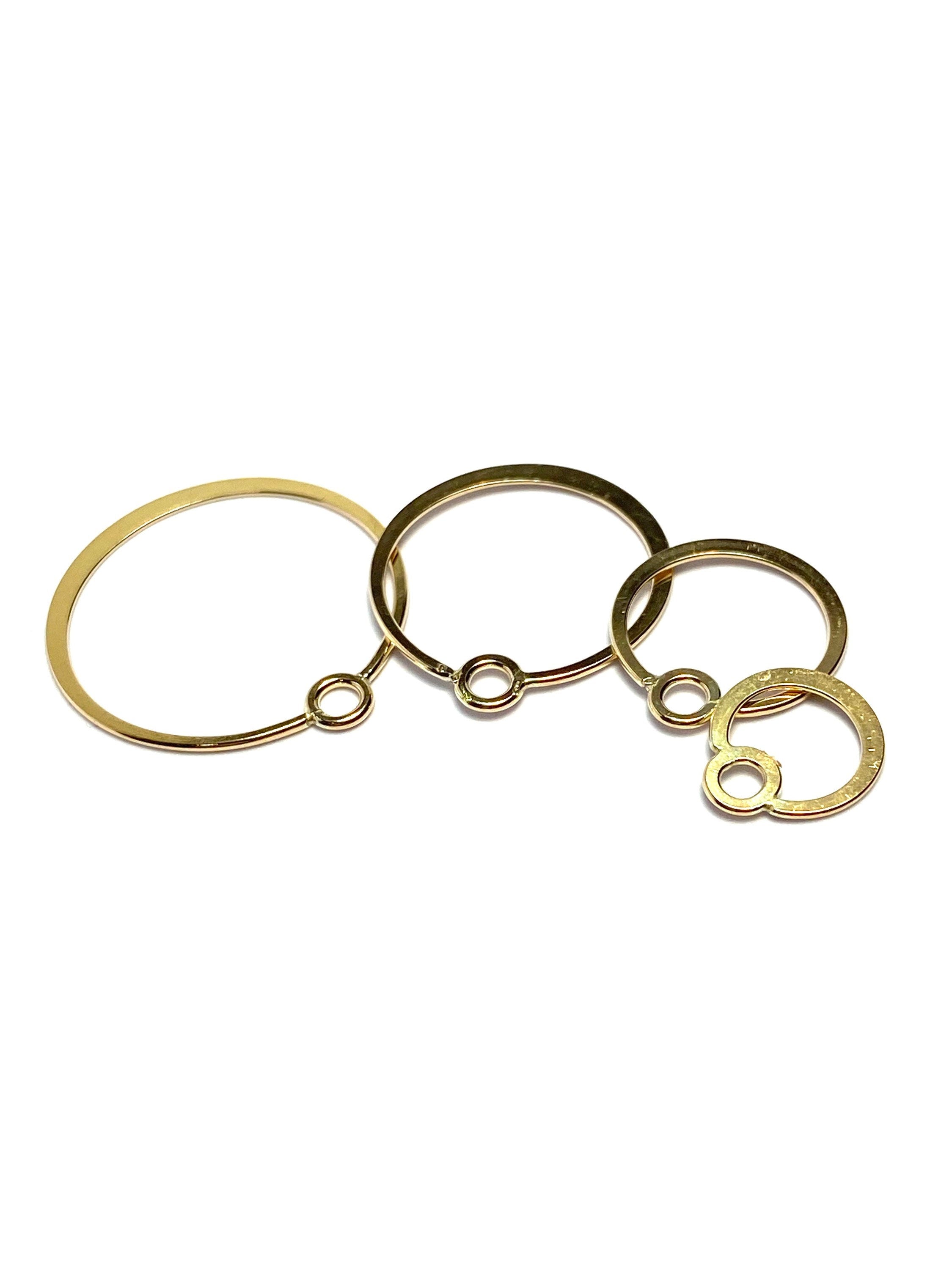  Circle Shaped Finding, 14k gold filled, 14k GF, gold fill, Sku # 040-620-3 CRF W/O Top 