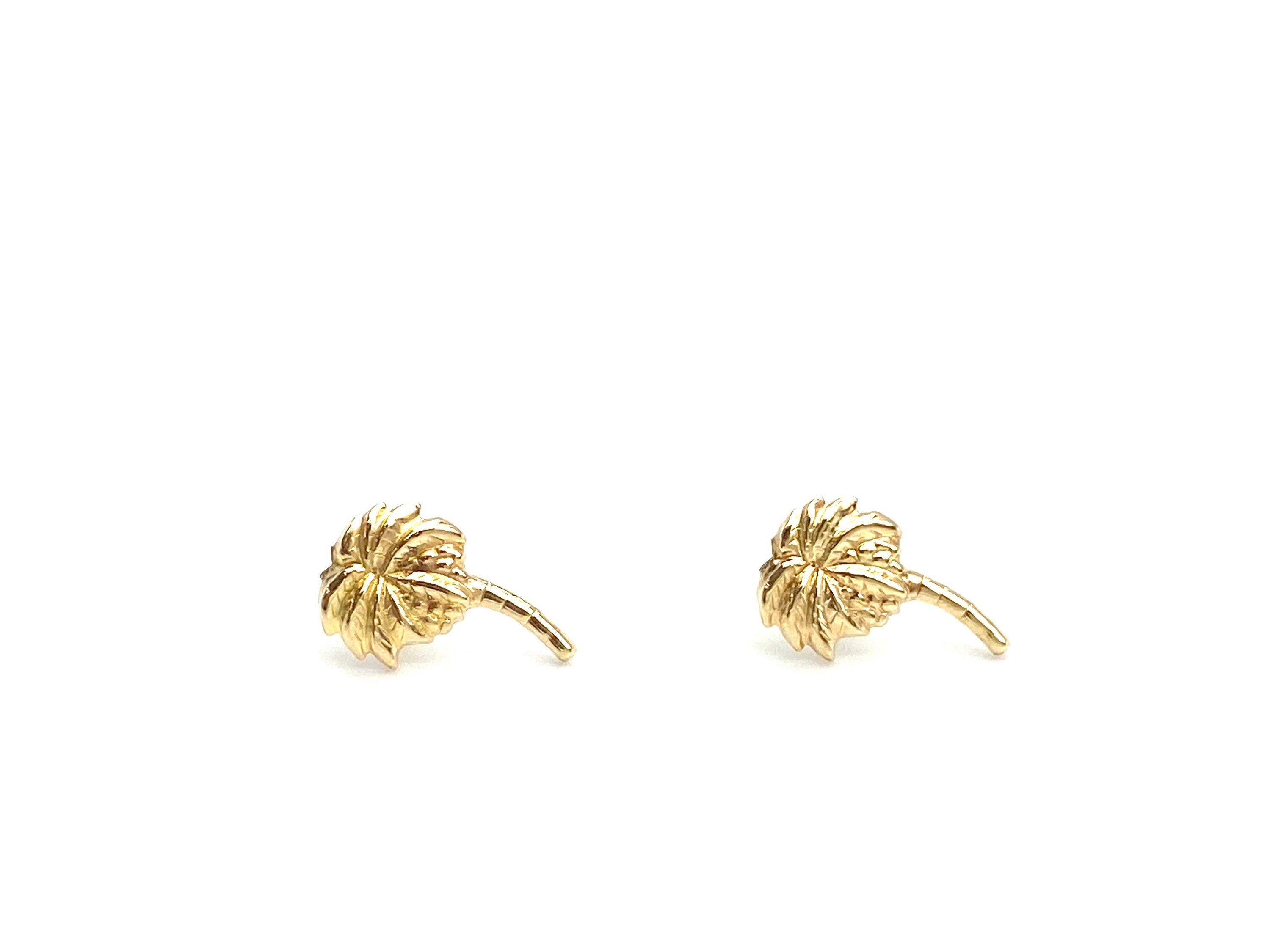  Gold filled palm tree studs , sku#1172-4 