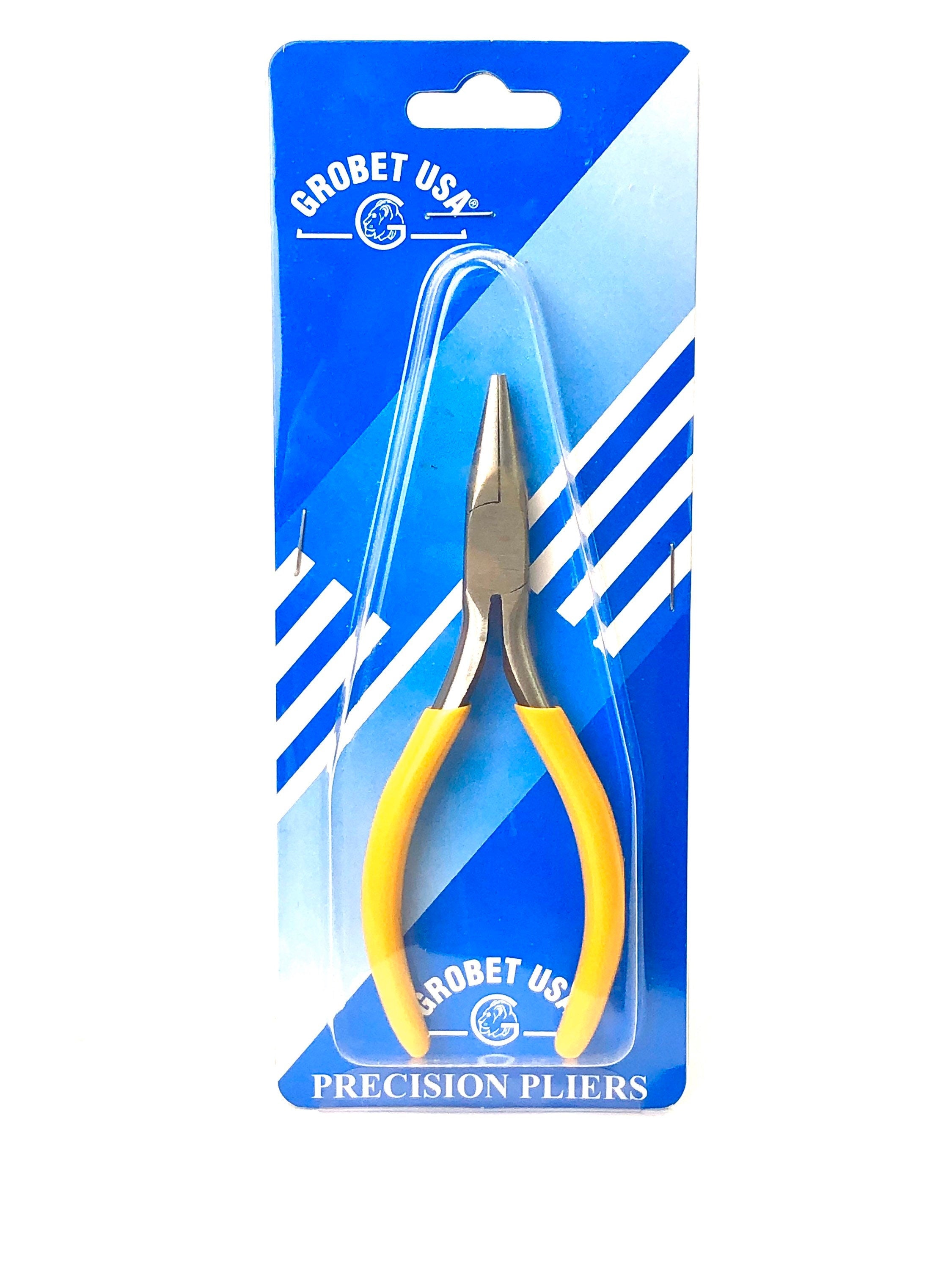  Chain nose plier , ( SMOOTH ) , yellow handles , SKU# 07072 