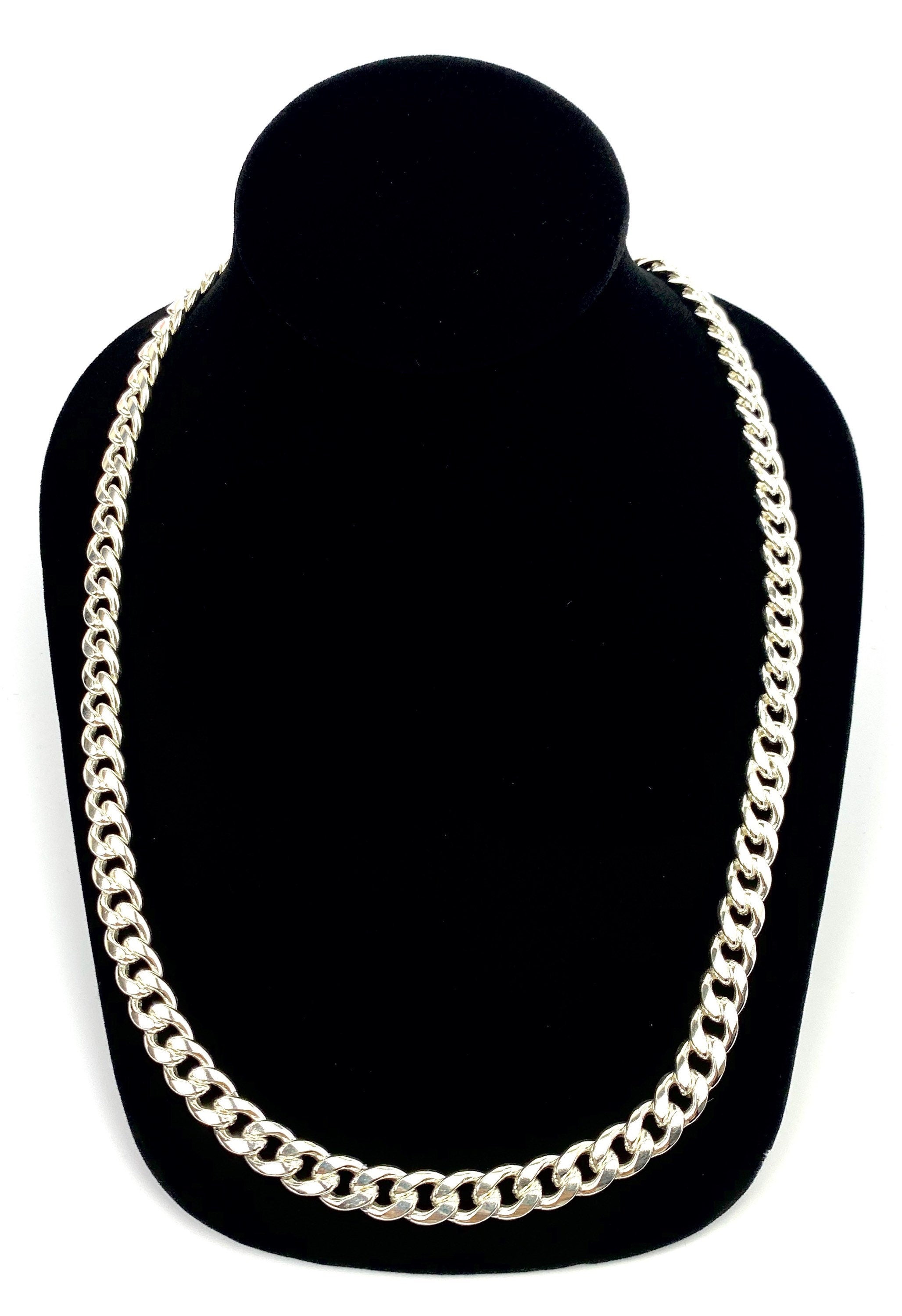  Flawless 24” Sterling Silver Curb Chain, Sku SM95LC24 