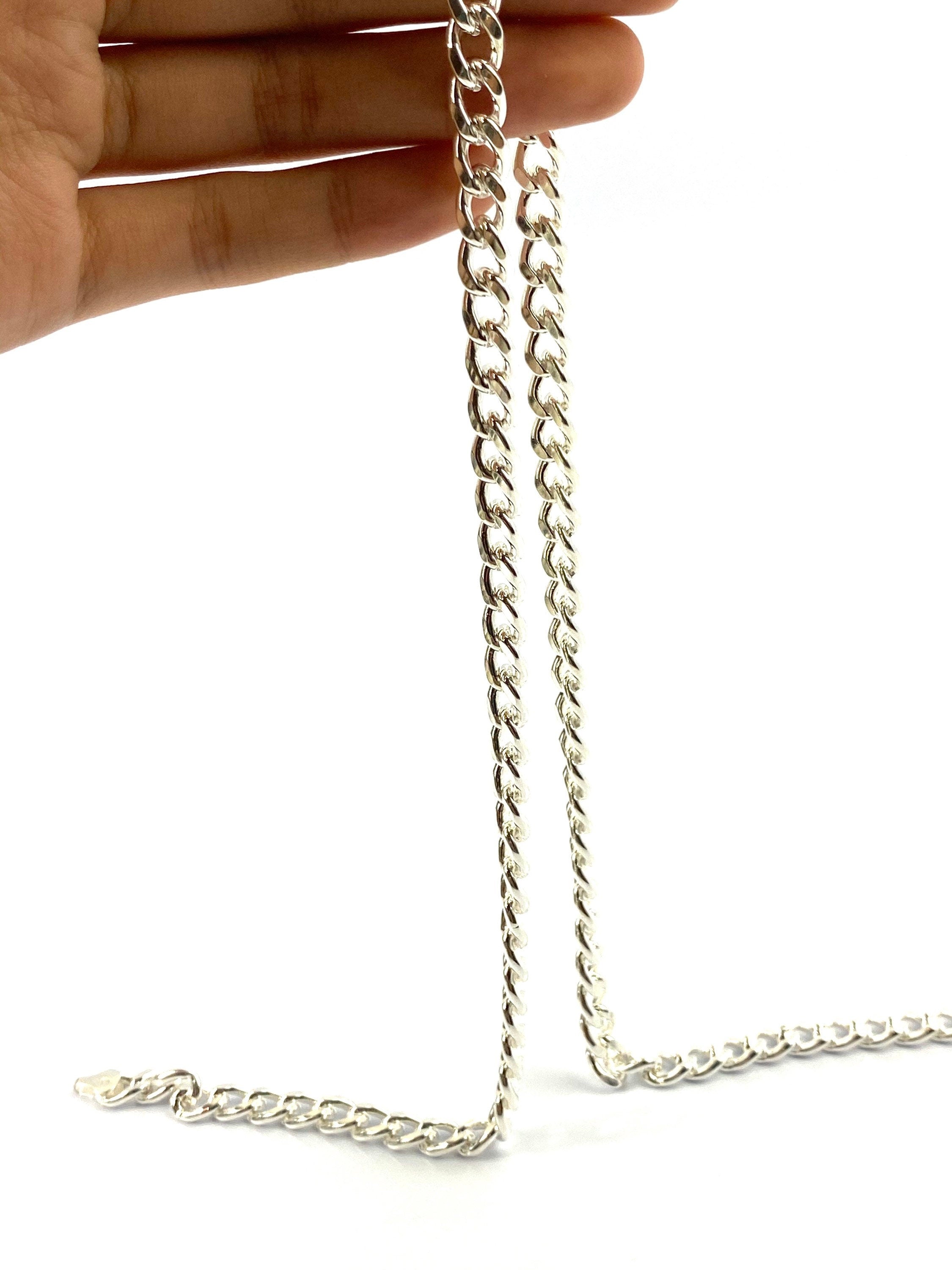  Delicate 24” Sterling Silver Curb Chain, Sku: SM96LC-24 