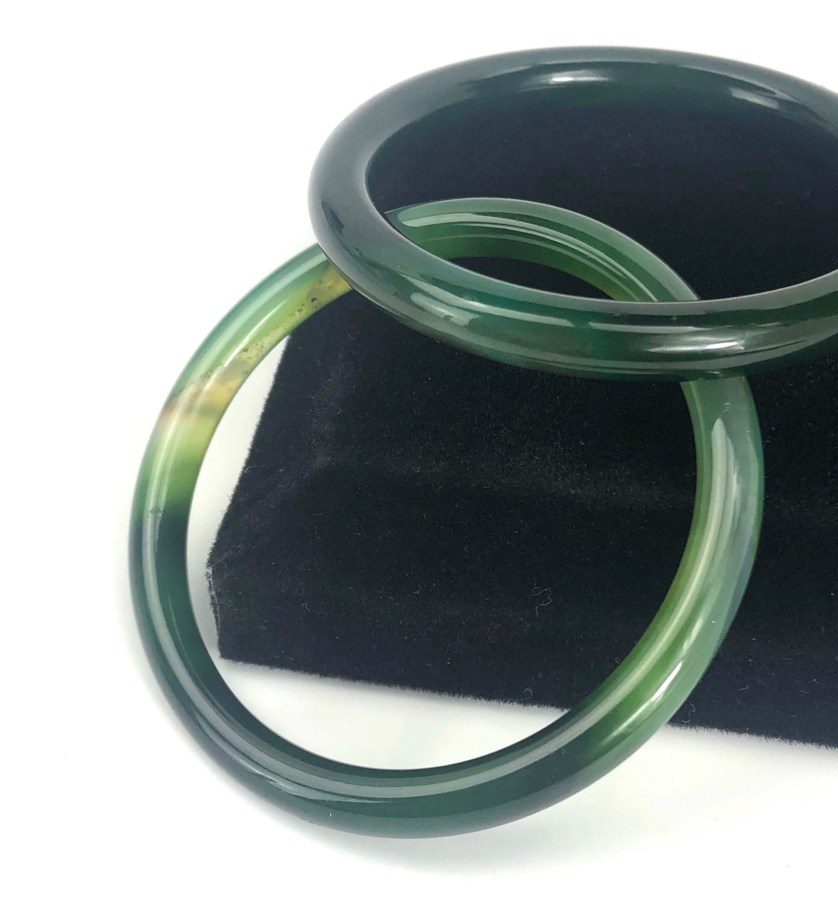  6-7 mm baby jade bangle, SKU# BG37 