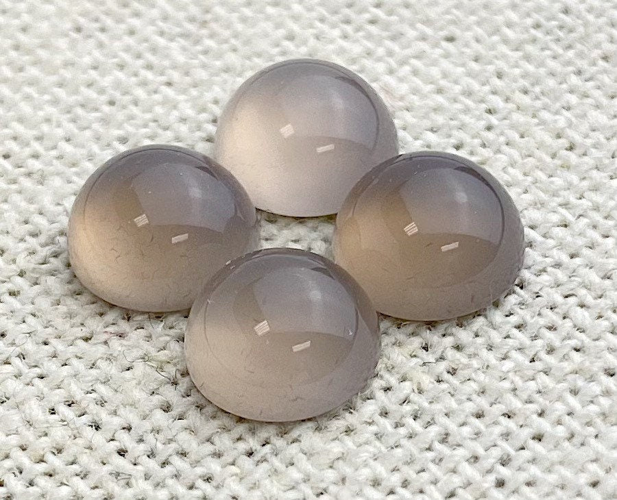  Gray Agate Circle Cabochon Sku#M1771 