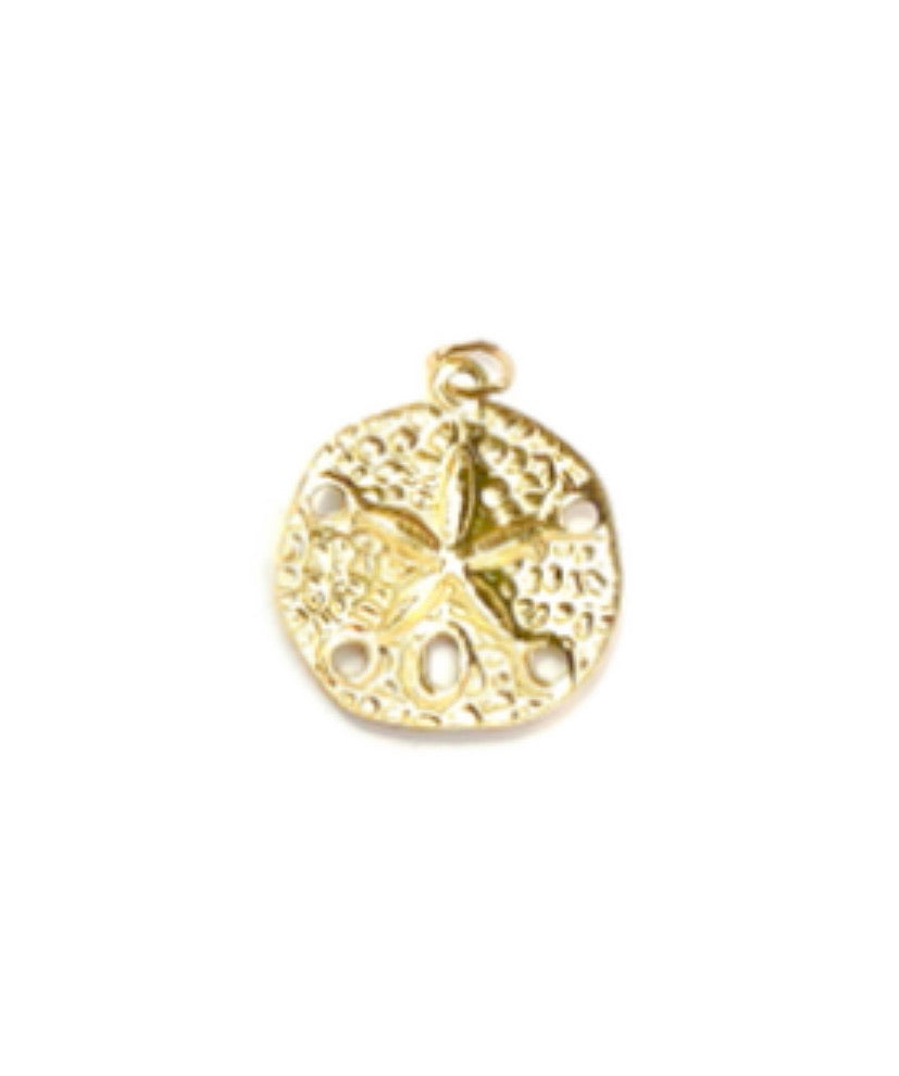  14KGF Circle Flower Pendant 743-C 