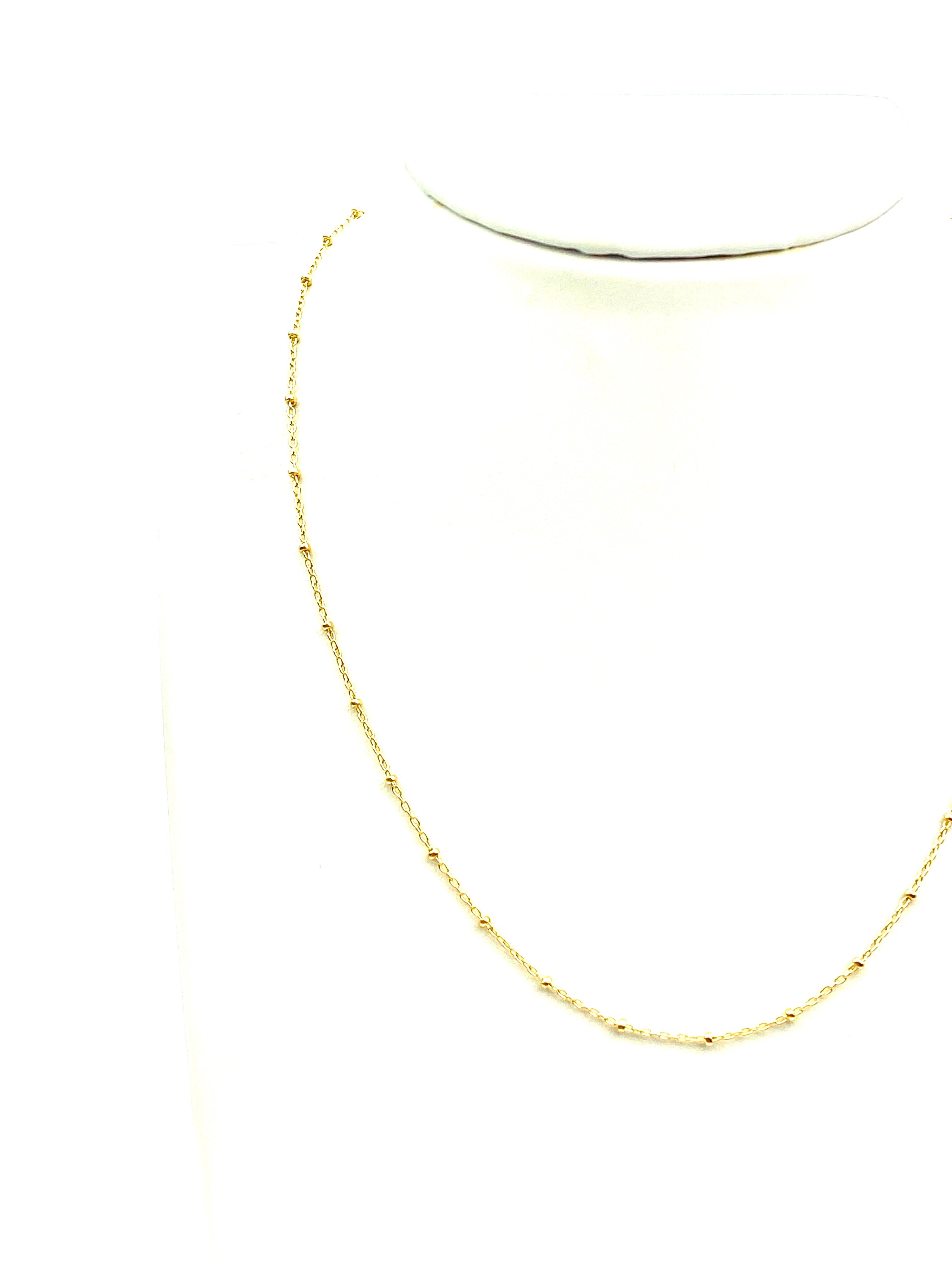  16” 14K Gold Filled Satellite Chain , Sku#SM879 