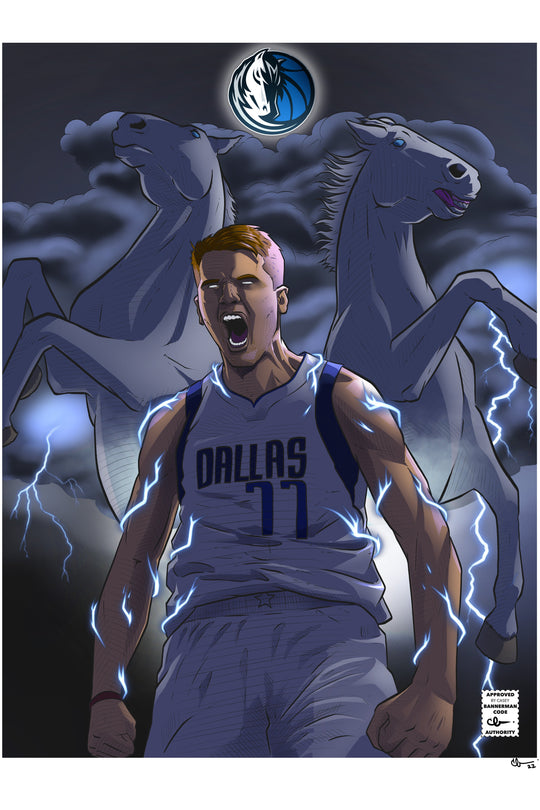 Luka Doncic Poster Print Dallas Mavericks Canvas Print -  Singapore