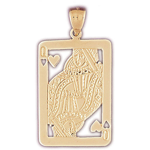 14K Gold Playing Cards Charm Pendant P040 – ELI ADAMS JEWELERS