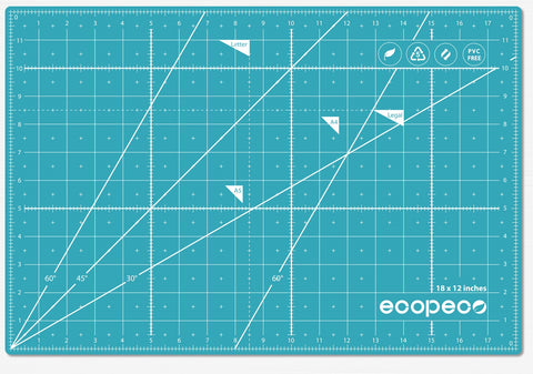 ecopeco cutting mat ruler scale