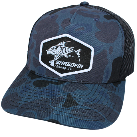 ShredFin Blue Kryptek Camo Hat