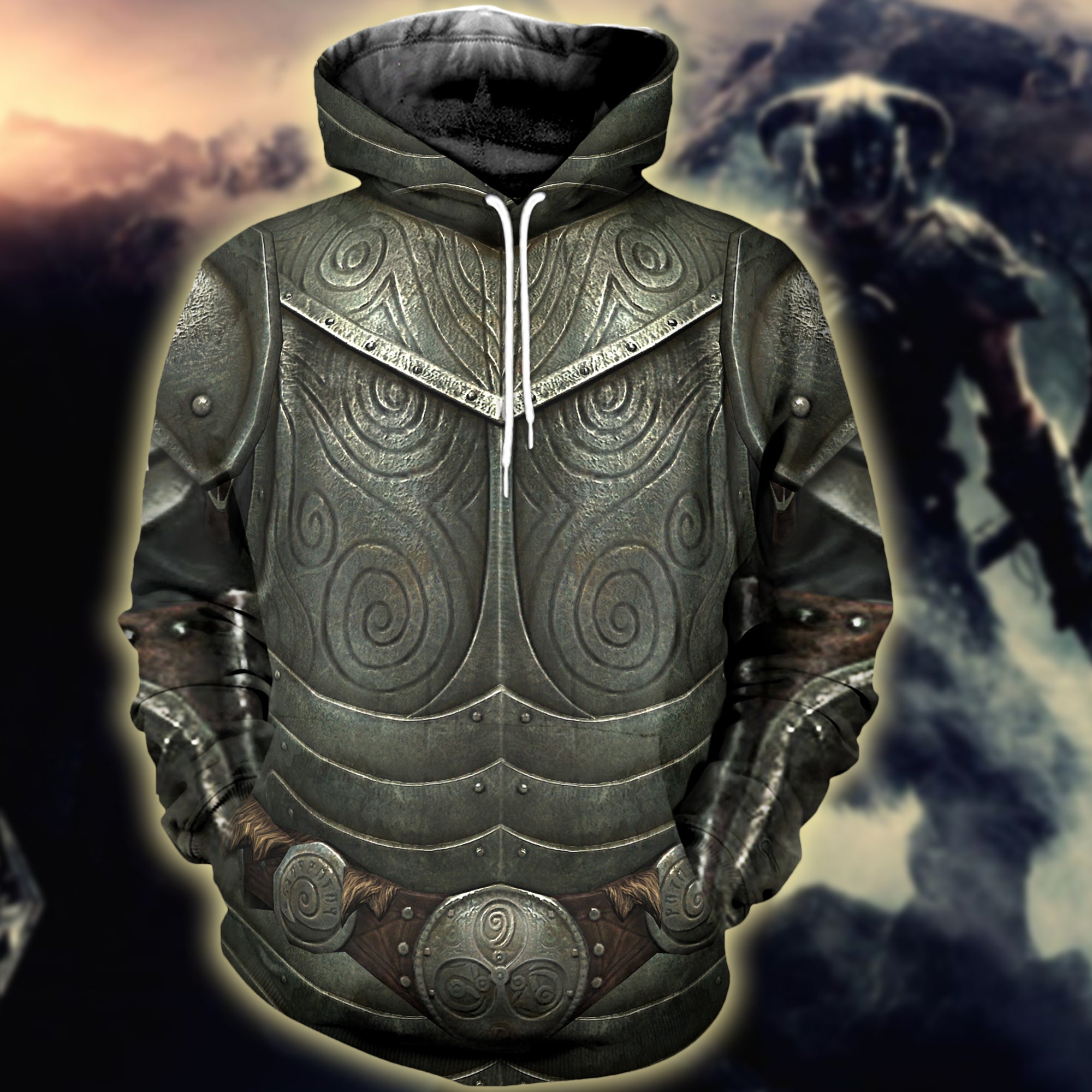 plate armor hoodie