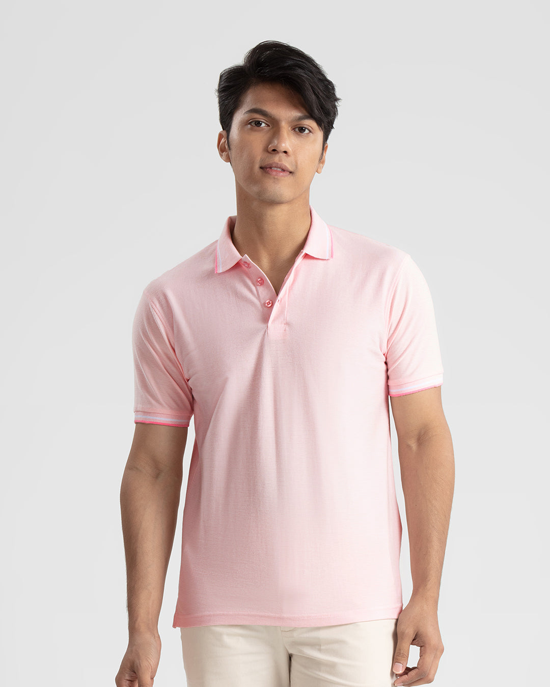 pink polo tee