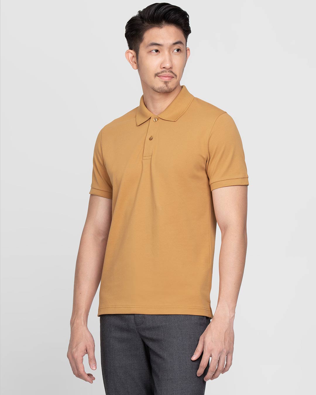 Slim Fit Men Polo – OXWHITE