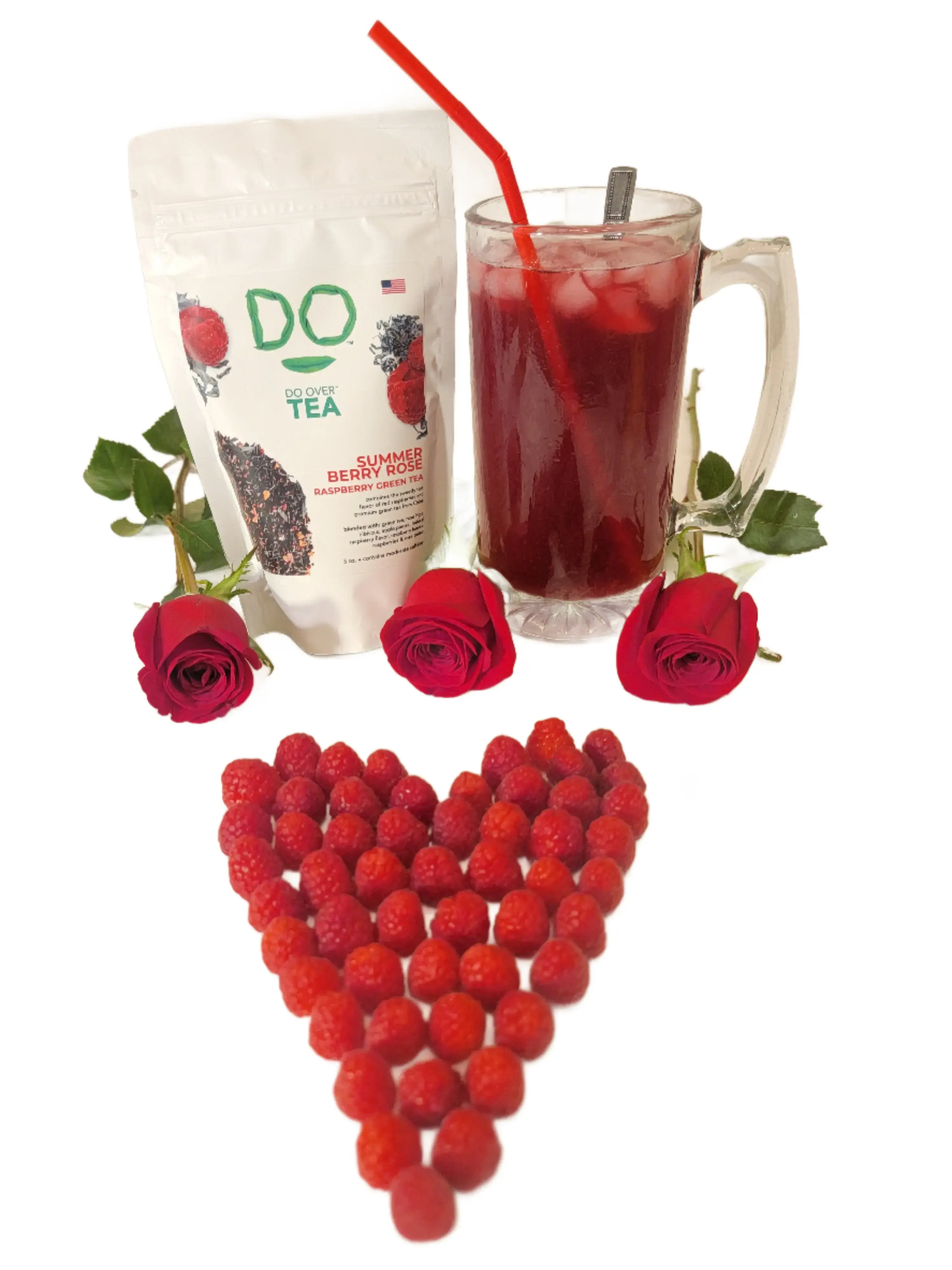 Do Over Tea Summer Berry Rose Raspberry Green Tea Do Over Corner Store LLC