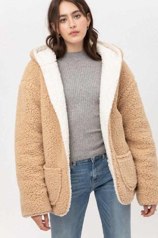 teddy bear fleece jacket