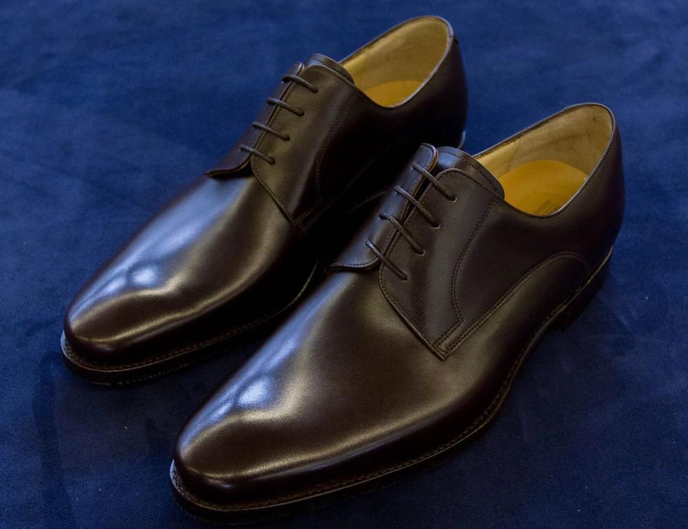 Black derby shoes