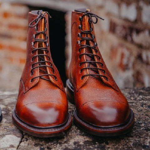 Men's leather boots by Barker