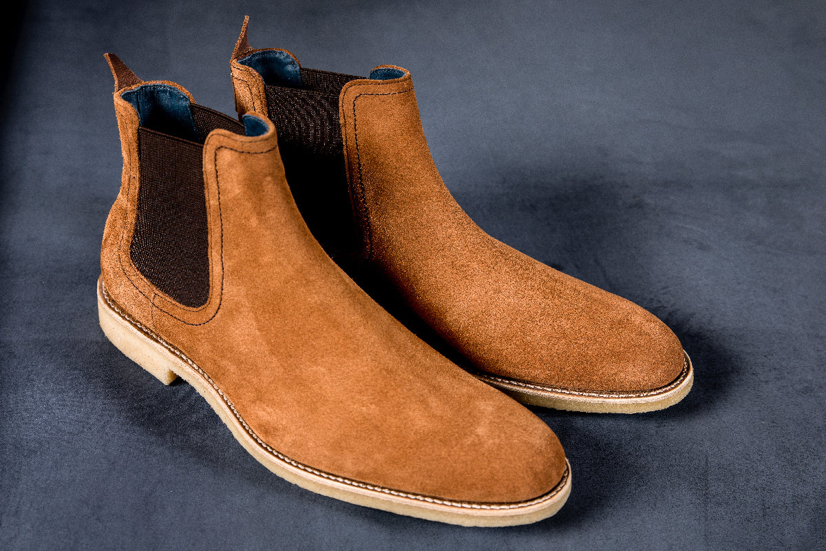 Freddie - Men's Suede Chelsea Boot By Barker