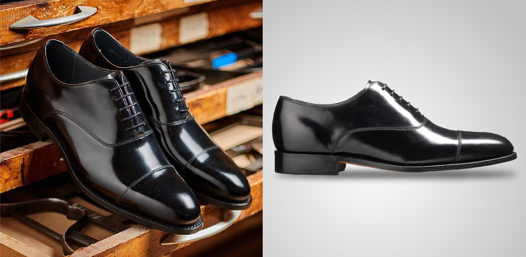 Winsford - Scarpe Oxford da uomo in pelle nera di Barker