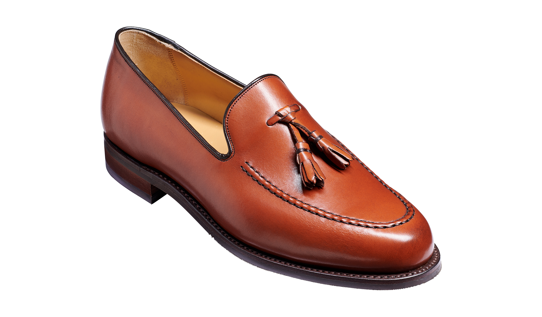 Studland - Men's Brown Leather Tassel Loafer By Barker