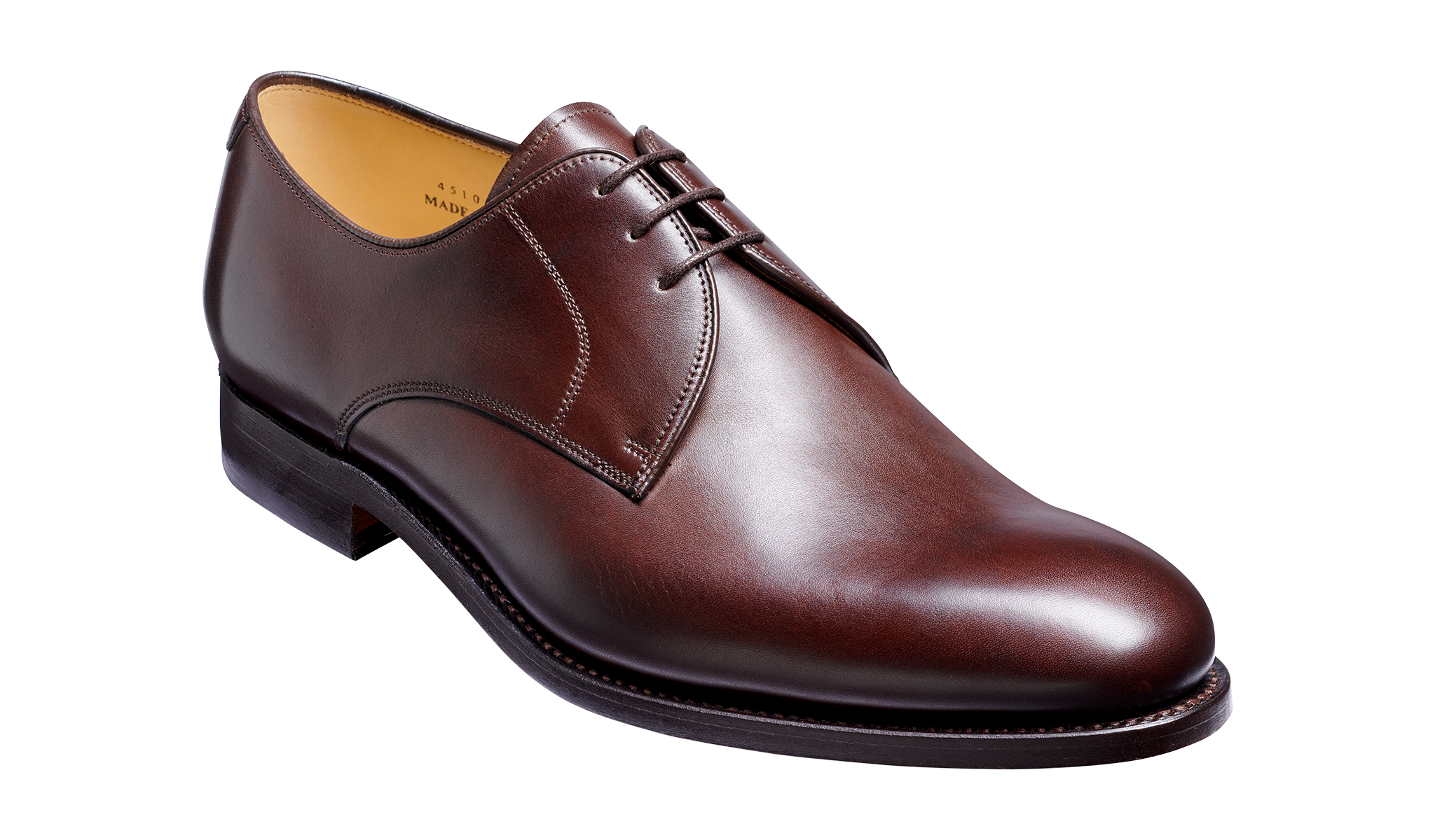 March - Men's Handmade Brown Leather Derby Shoe From Barker