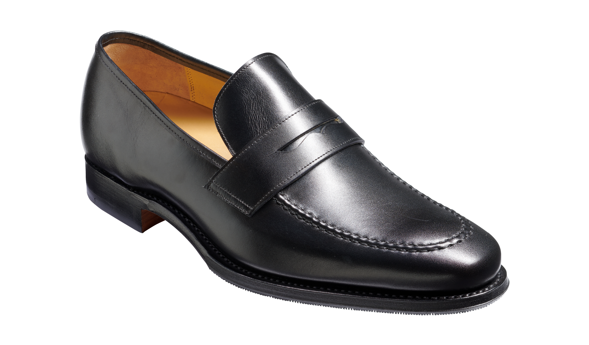 Gates - A men's black loafer by Barker Shoes