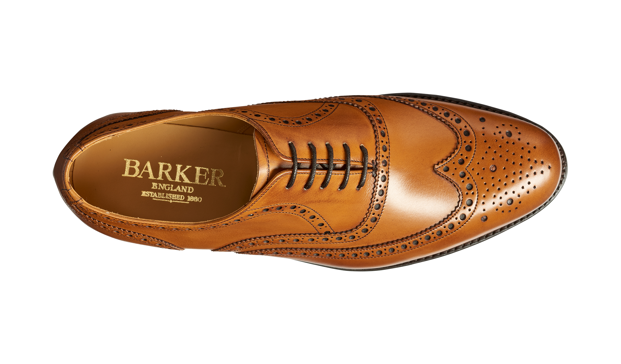 Malton - mens Handmade Brogue Oxford Shoe By Barker