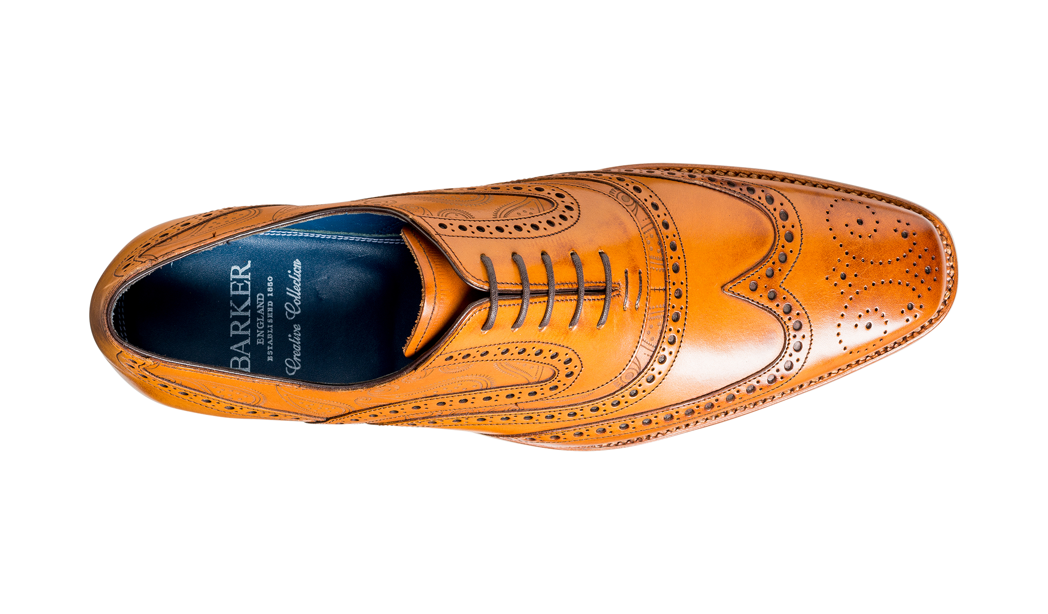 Mcclean - Men's Handmade Leather Brogue By Barker