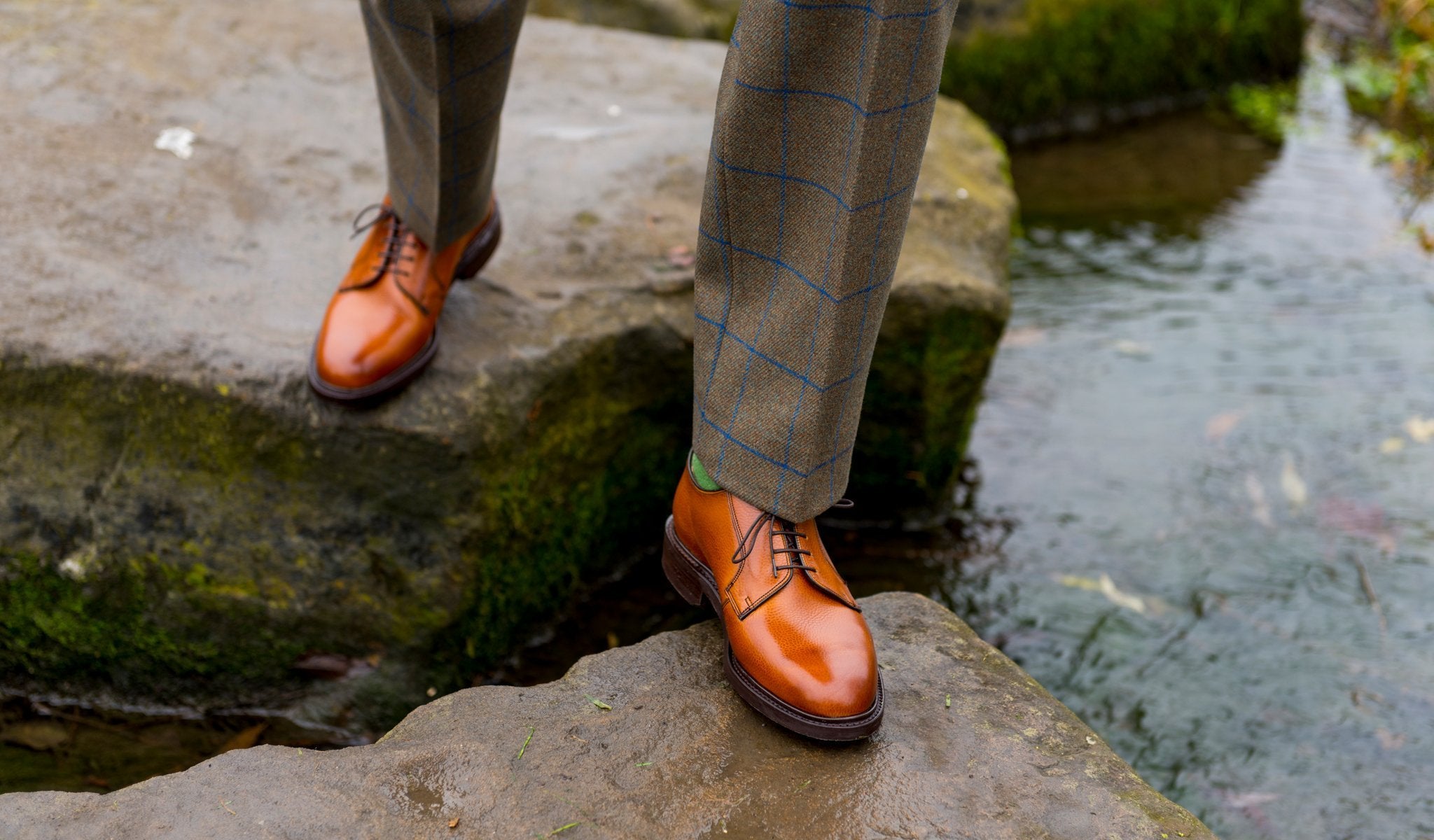 Nairn - Men's Brown Derby Shoe By Barker