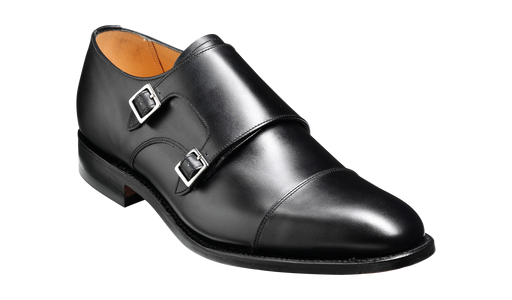 Tunstall - Black Calf| Mens Monk Shoes 