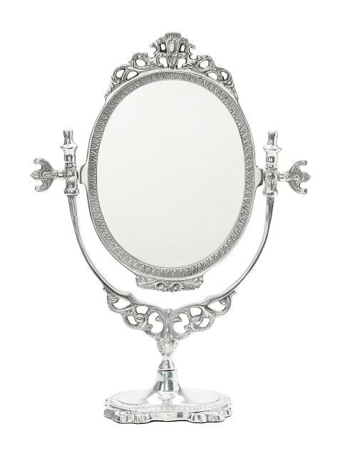 Lisbeth Dahl Large Silver Country Style Table Mirror ...