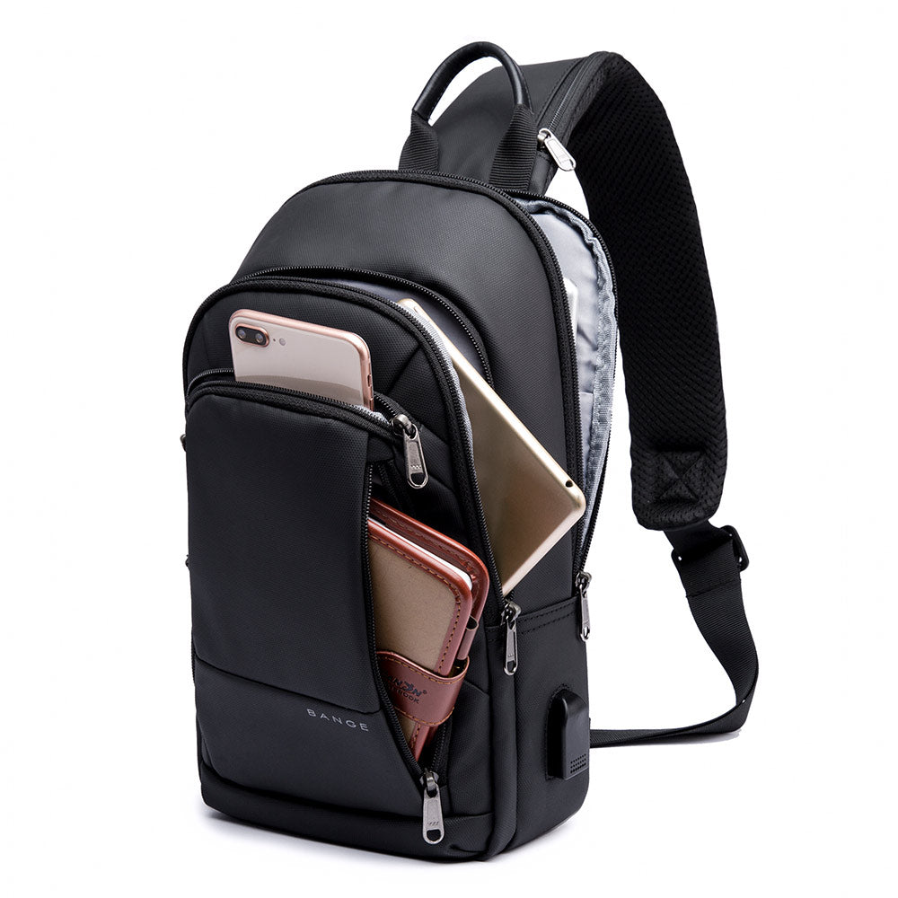 Bange Sling Chest Bag Black – Euston Bags