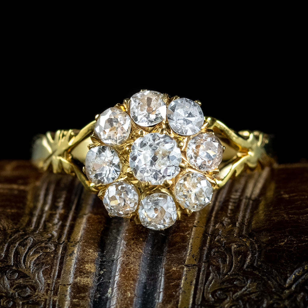 Victorian-diamond-cluster-ring