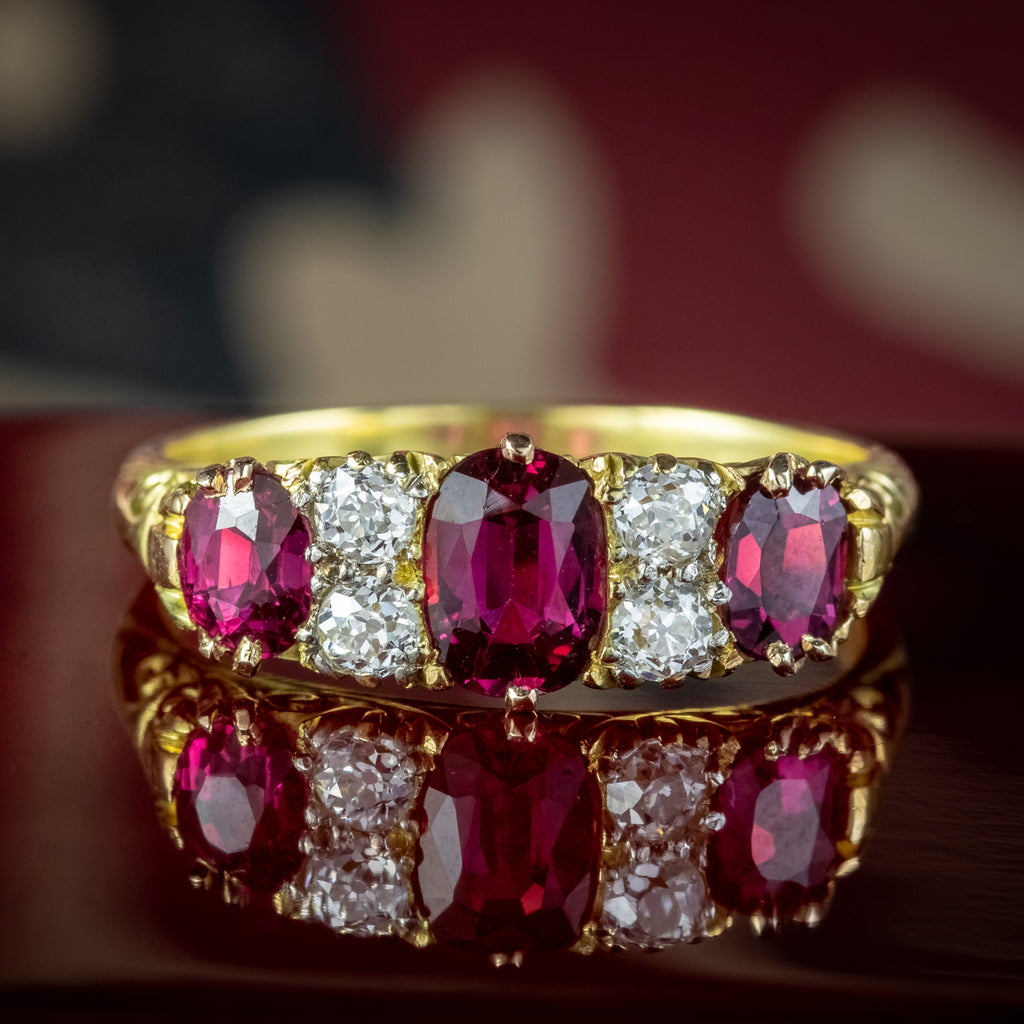 Antique Ruby Diamond Ring