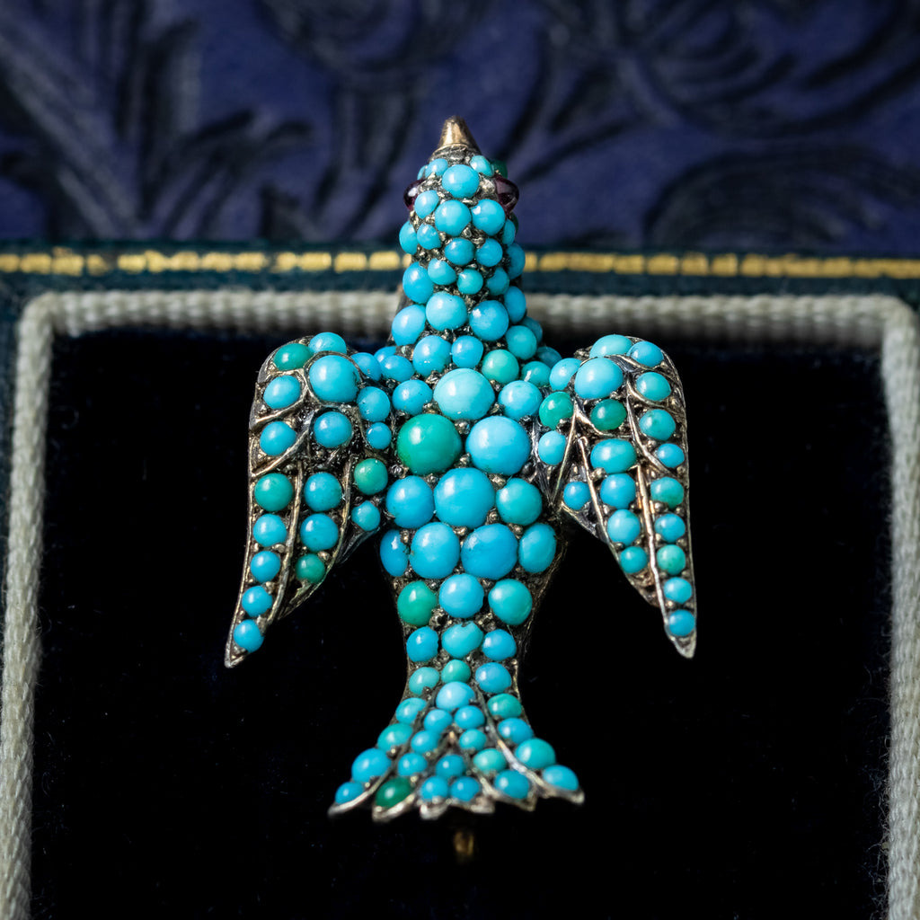 Turquoise-Bird-Brooch