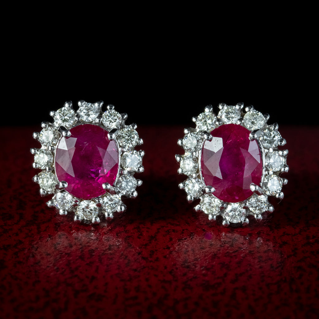 Ruby-Diamond-Earrings