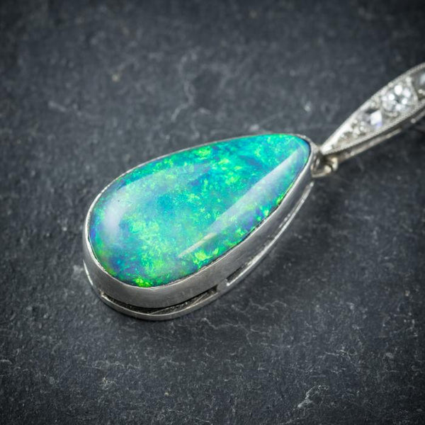 Black Opal Teardrop Close Up