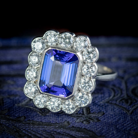 Tanzanite Diamond Ring