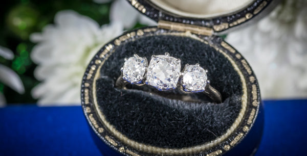 Victorian Diamond Trilogy Ring