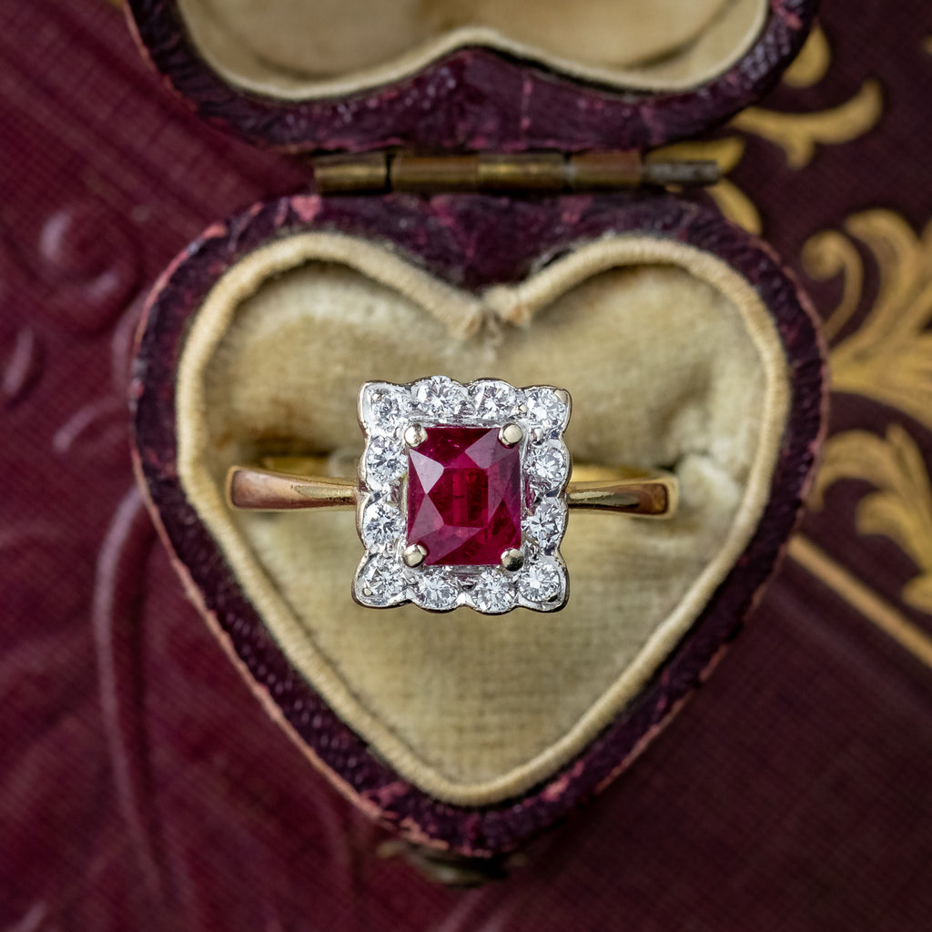 Antique Ruby Diamond Ring