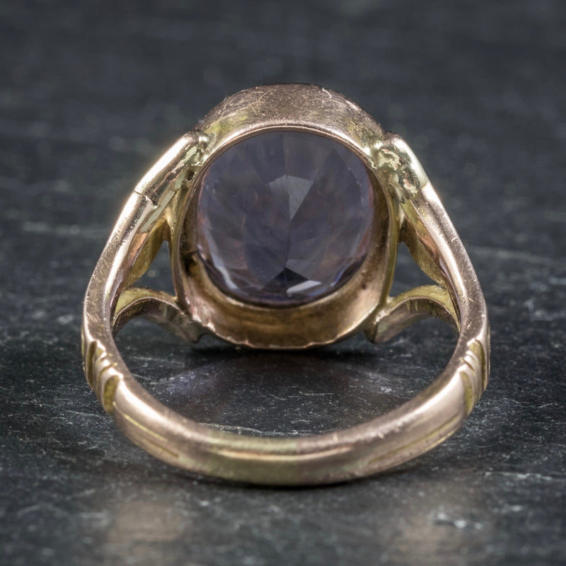Antique Arts and Crafts Purple Spinel Ring 15ct Gold Circa 1900 ...