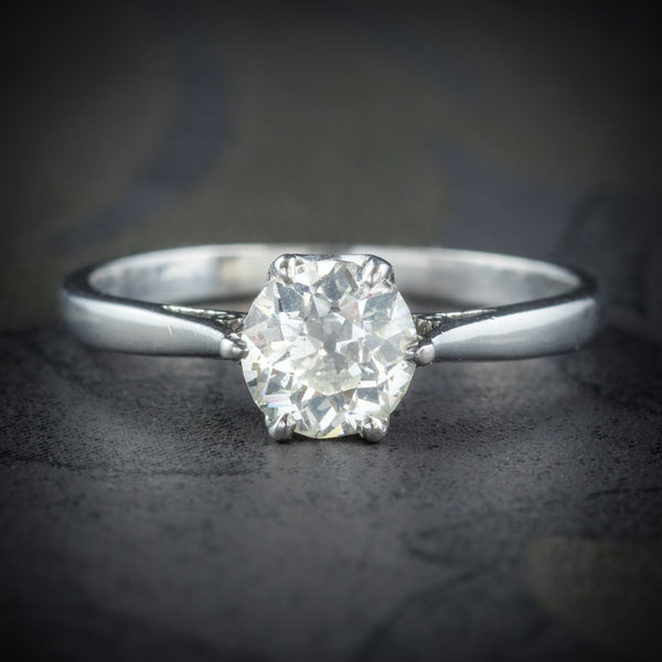Antique Edwardian Diamond Engagement Ring Platinum Circa 1910 – Antique ...