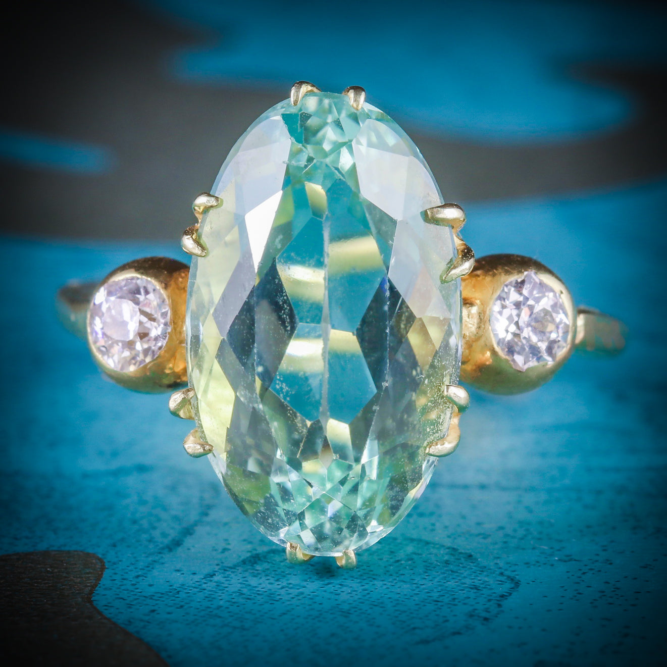 vintage aquamarine ring