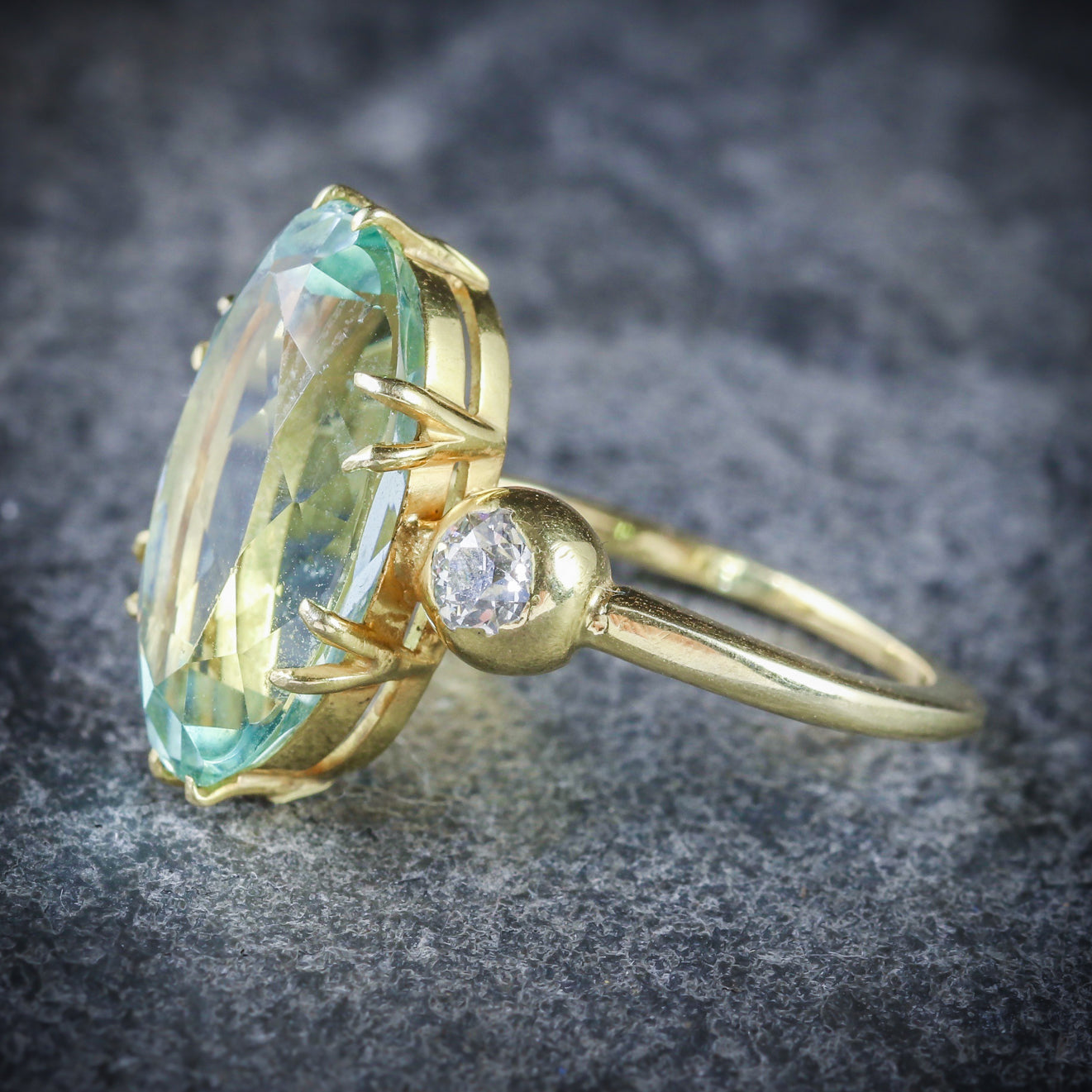 vintage aquamarine ring