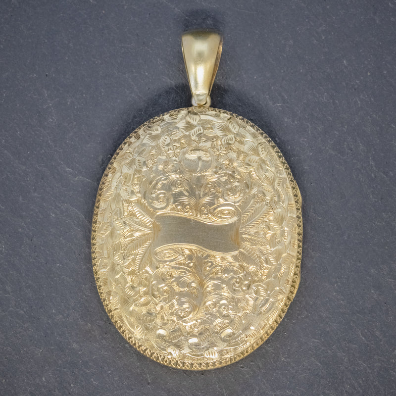 ANTIQUE VICTORIAN LOCKET SILVER GOLD GILT FORGET ME NOT CIRCA 1880 ...